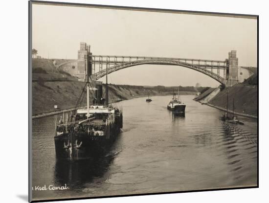 A Bridge over the Kiel Canal Linking the North Sea and the Baltic-null-Mounted Photographic Print