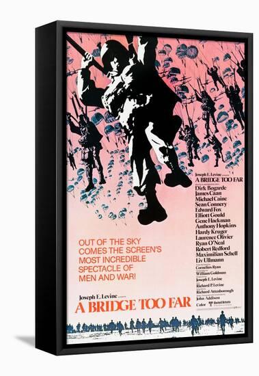 A Bridge Too Far, poster art, 1977-null-Framed Stretched Canvas