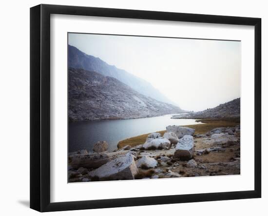 A Bright Sunset Over Guitar Lake On The West Side Of The Sierra Nevada, Below Mount Whitney-Ron Koeberer-Framed Photographic Print