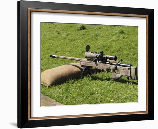 A British Army Arctic Warfare Magnum L115A3 Sniper Rifle-Stocktrek Images-Framed Photographic Print