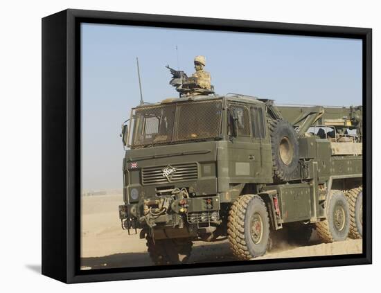 A British Army Foden 6X6 HeaVY Recovery Vehicle-Stocktrek Images-Framed Premier Image Canvas
