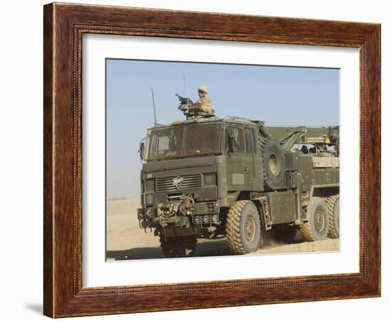 A British Army Foden 6X6 HeaVY Recovery Vehicle-Stocktrek Images-Framed Photographic Print