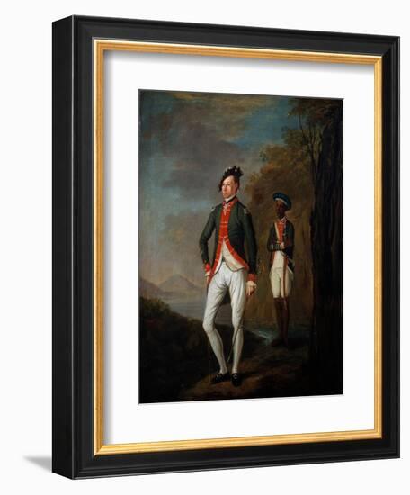 A British Officer of a Madras Sepoy Battalion Attended by a Sepoy Servant, C.1769-Carl C.A. von Imhoff-Framed Giclee Print