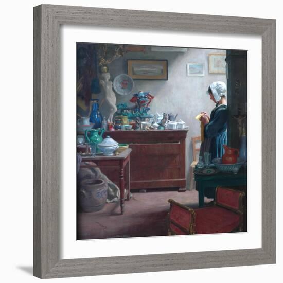 A Brittany Antique Shop, 1911-Ernest Procter-Framed Giclee Print