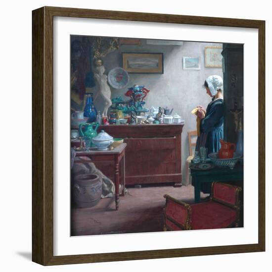 A Brittany Antique Shop, 1911-Ernest Procter-Framed Giclee Print