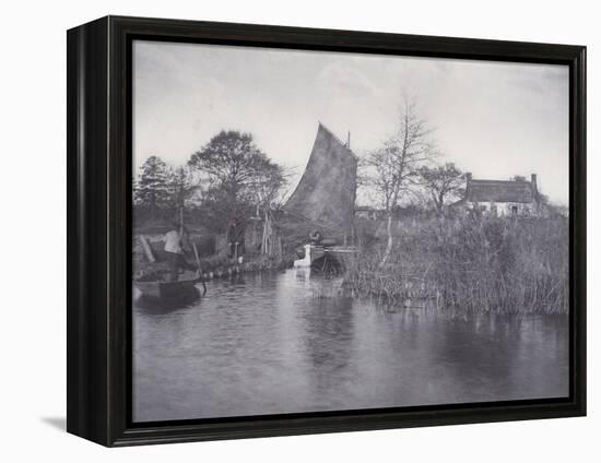 A Broadman's Cottage, C.1885 (Platinum Print)-Peter Henry Emerson-Framed Premier Image Canvas