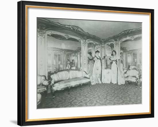 A Brothel in Paris, the Lords Lounge, C. 1900-null-Framed Photographic Print