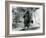 A Brown Bear Stands Upright on its Hind Legs, Mappin Terraces, London Zoo, August 1921-Frederick William Bond-Framed Photographic Print