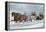 A Brush on the Snow-Currier & Ives-Framed Premier Image Canvas