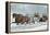 A Brush on the Snow-Currier & Ives-Framed Premier Image Canvas