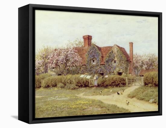 A Buckinghamshire House at Penstreet-Helen Allingham-Framed Premier Image Canvas