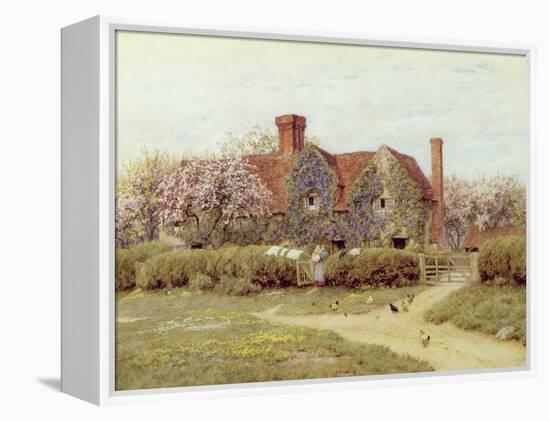 A Buckinghamshire House at Penstreet-Helen Allingham-Framed Premier Image Canvas
