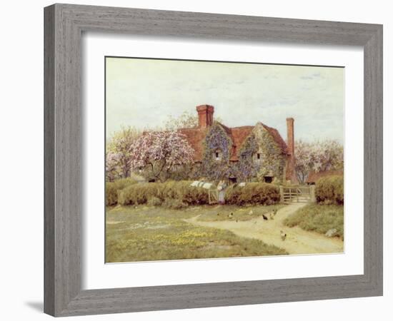 A Buckinghamshire House at Penstreet-Helen Allingham-Framed Giclee Print