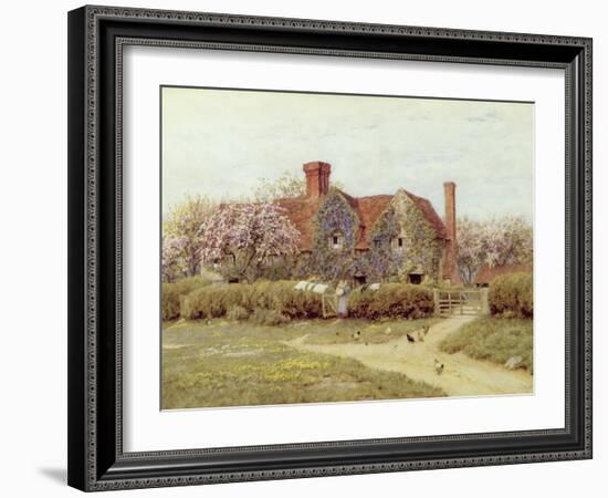 A Buckinghamshire House at Penstreet-Helen Allingham-Framed Giclee Print