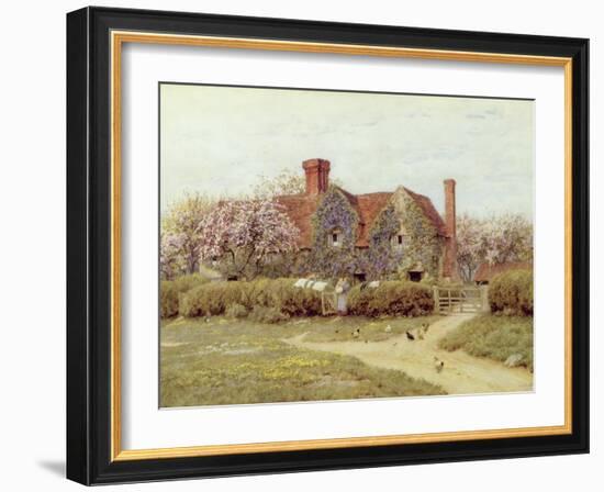 A Buckinghamshire House at Penstreet-Helen Allingham-Framed Giclee Print