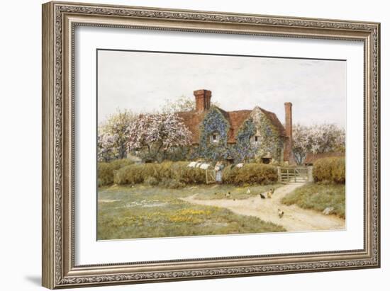 A Buckinghamshire House at Penstreet-Helen Allingham-Framed Giclee Print