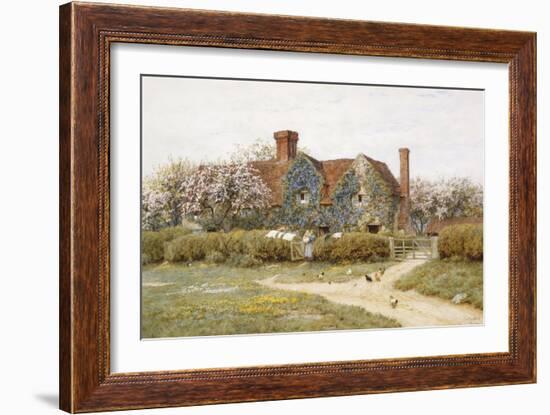 A Buckinghamshire House at Penstreet-Helen Allingham-Framed Giclee Print