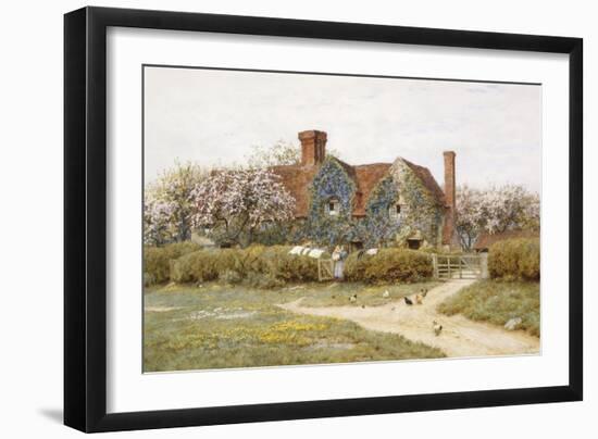 A Buckinghamshire House at Penstreet-Helen Allingham-Framed Giclee Print