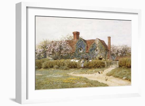 A Buckinghamshire House at Penstreet-Helen Allingham-Framed Giclee Print