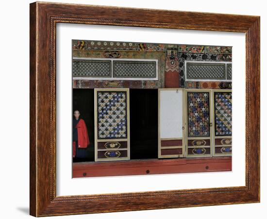 A Buddhist Monk at the Pohyon Temple on Mount Myohyang, May 17, 2006, in Central North Korea-Wally Santana-Framed Photographic Print