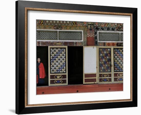 A Buddhist Monk at the Pohyon Temple on Mount Myohyang, May 17, 2006, in Central North Korea-Wally Santana-Framed Photographic Print