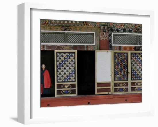 A Buddhist Monk at the Pohyon Temple on Mount Myohyang, May 17, 2006, in Central North Korea-Wally Santana-Framed Photographic Print