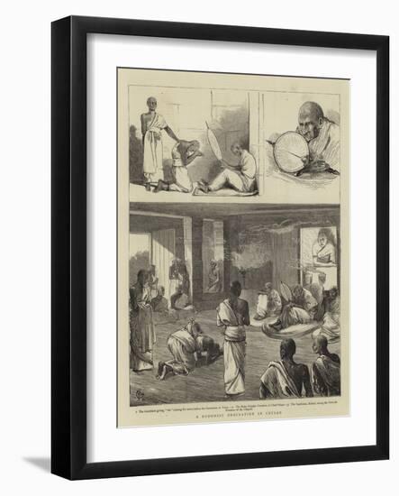 A Buddhist Ordination in Ceylon-Alfred Chantrey Corbould-Framed Giclee Print