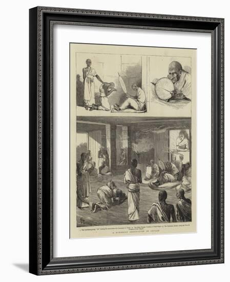 A Buddhist Ordination in Ceylon-Alfred Chantrey Corbould-Framed Giclee Print