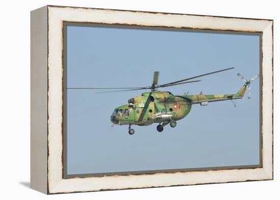 A Bulgarian Air Force Mi-8 Helicopter in Flight over Bulgaria-Stocktrek Images-Framed Premier Image Canvas