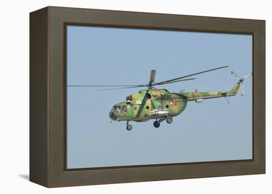 A Bulgarian Air Force Mi-8 Helicopter in Flight over Bulgaria-Stocktrek Images-Framed Premier Image Canvas