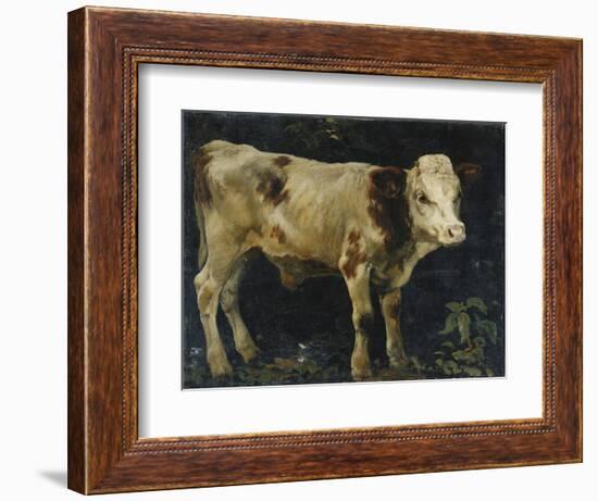 A Bull Calf, 1876-Christian Eriksen Skredsvig-Framed Giclee Print