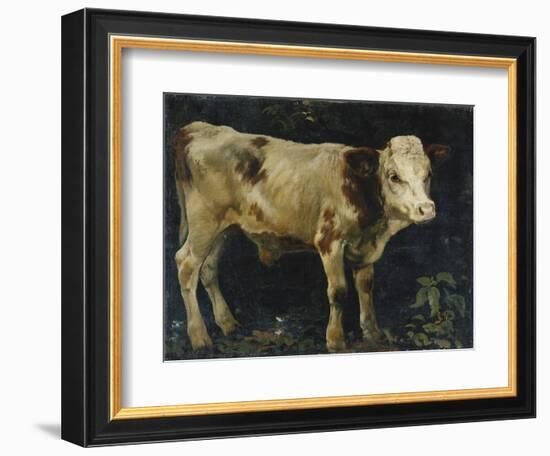 A Bull Calf, 1876-Christian Eriksen Skredsvig-Framed Giclee Print