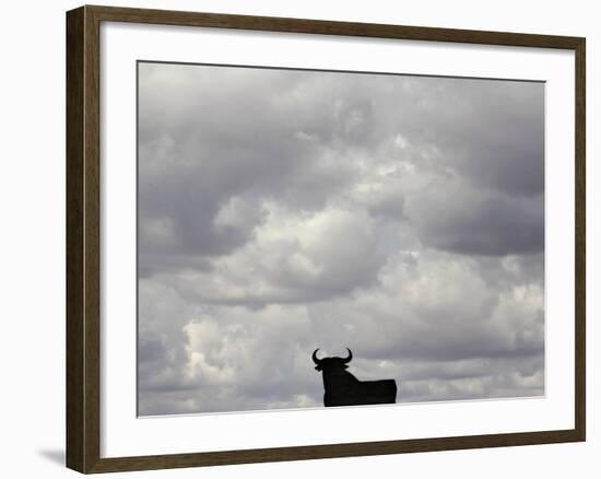 A Bull, Ciudad Real, Spain-null-Framed Photographic Print