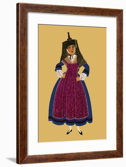 A Burgundian Woman-Elizabeth Whitney Moffat-Framed Art Print