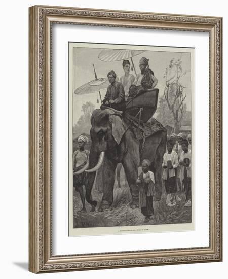 A Burmese Prince on a Visit of State-Richard Caton Woodville II-Framed Giclee Print