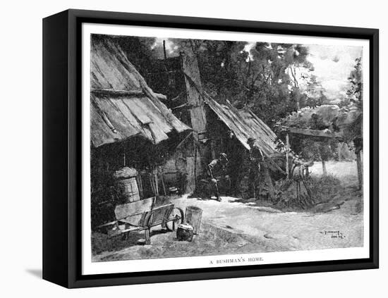 A Bushman's Home, Australia, 1886-William Thomas Smedley-Framed Premier Image Canvas