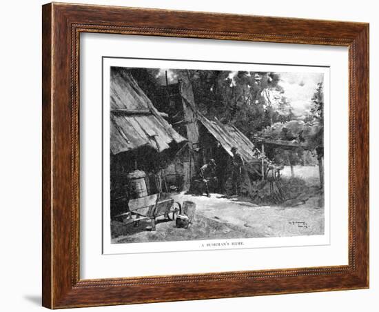 A Bushman's Home, Australia, 1886-William Thomas Smedley-Framed Giclee Print