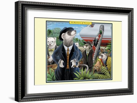 A Business of Ferrets-Richard Kelly-Framed Art Print