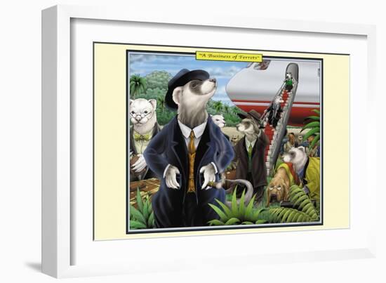 A Business of Ferrets-Richard Kelly-Framed Premium Giclee Print