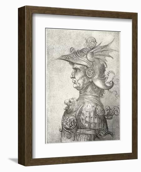 A Bust of a Warrior in Profile, 1882-Leonardo da Vinci-Framed Giclee Print