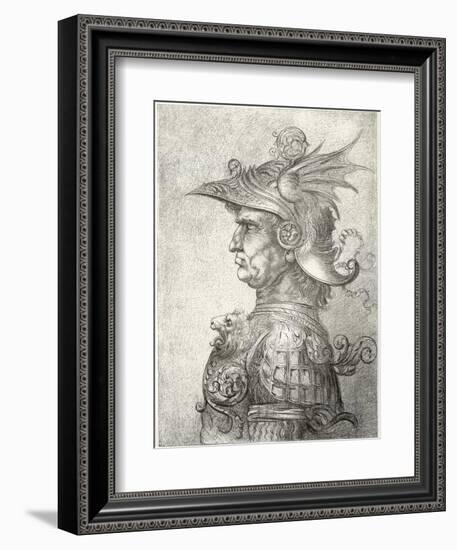 A Bust of a Warrior in Profile, 1882-Leonardo da Vinci-Framed Giclee Print