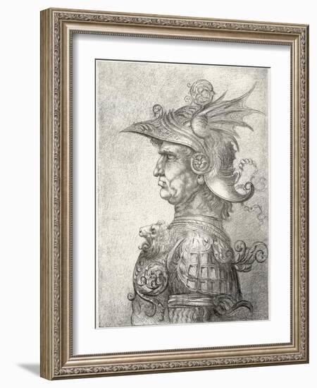 A Bust of a Warrior in Profile, 1882-Leonardo da Vinci-Framed Giclee Print