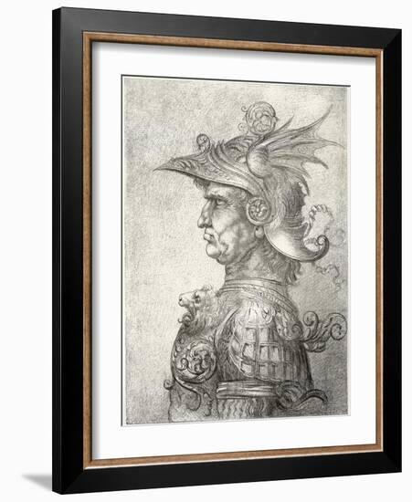 A Bust of a Warrior in Profile, 1882-Leonardo da Vinci-Framed Giclee Print