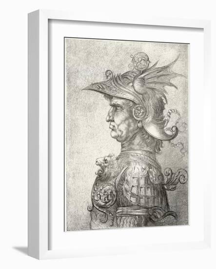 A Bust of a Warrior in Profile, 1882-Leonardo da Vinci-Framed Giclee Print