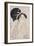 A Bust Portrait of Okita of the Naniwaya Holding a Hand Towel in Her Teeth and Stretching the Cloth-Kitagawa Utamaro-Framed Giclee Print
