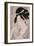 A Bust Portrait of the Courtesan Wakamurasaki of the Tsunotamaya Playing with Goldfish-Chokosai Eisho-Framed Giclee Print