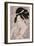 A Bust Portrait of the Courtesan Wakamurasaki of the Tsunotamaya Playing with Goldfish-Chokosai Eisho-Framed Giclee Print