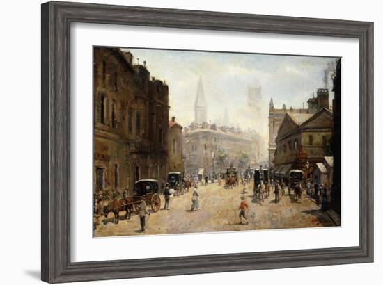 A Bustling Street Scene-Dufaug G.A.-Framed Giclee Print