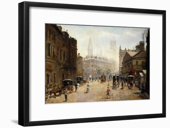 A Bustling Street Scene-Dufaug G.A.-Framed Giclee Print