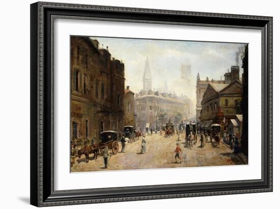 A Bustling Street Scene-Dufaug G.A.-Framed Giclee Print